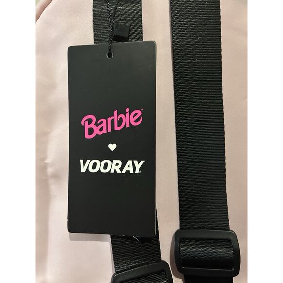 NWT Vooray Barbie Blush Pink Lexi Bagpack Lexi Small Pockets Zipper Side Pockets - Picture 5 of 8